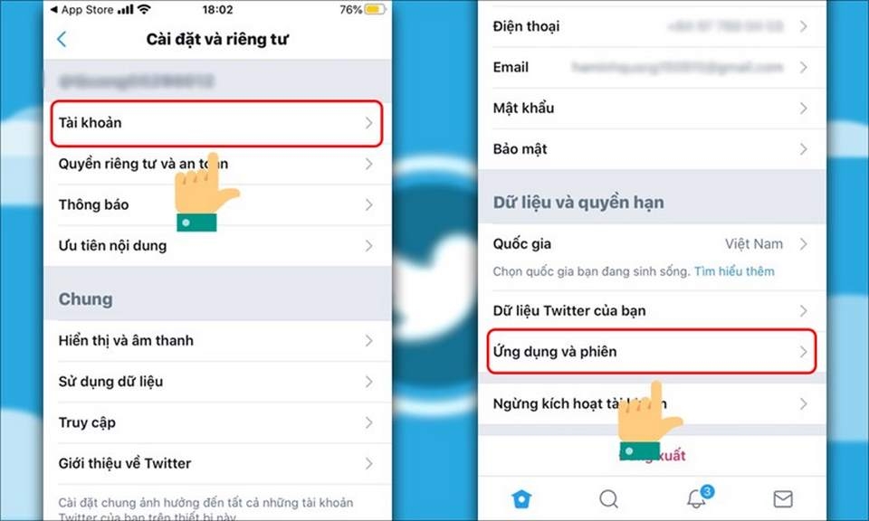 Thực hiện các bước tương tự