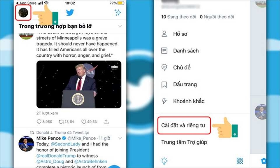 Quy trình đăng xuất trên điện thoại