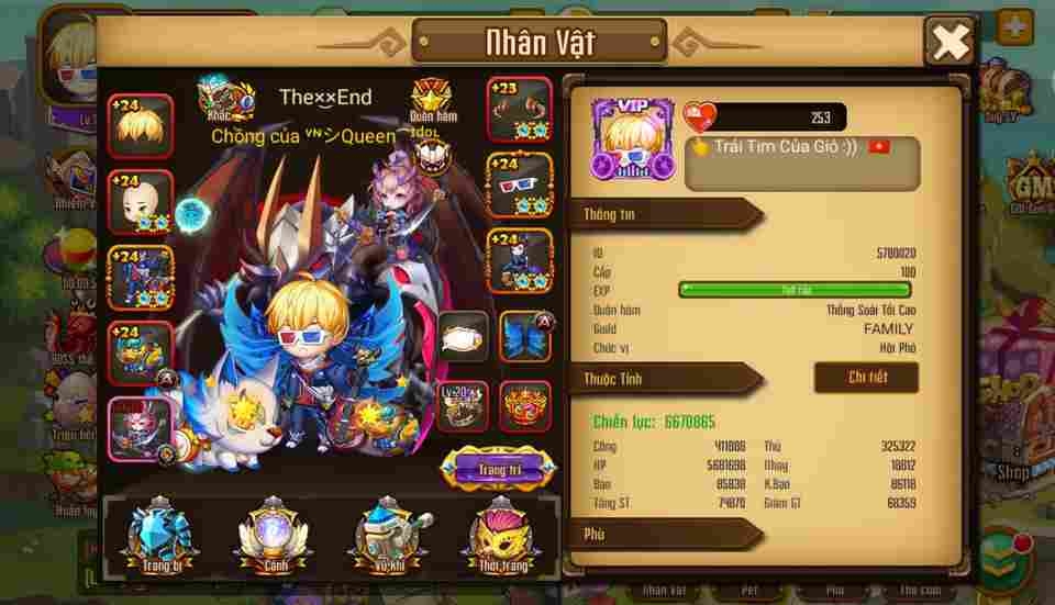 Phần giao diện game được đầu tư bài bản