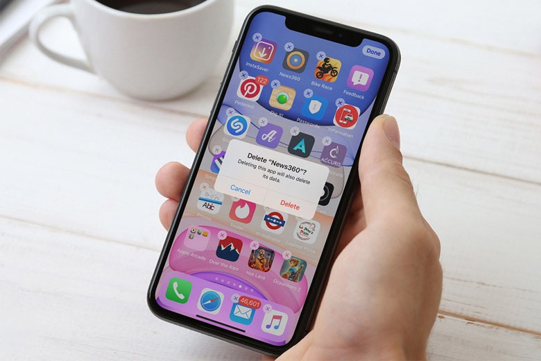 iPhone vào ứng dụng bị thoát ra 7