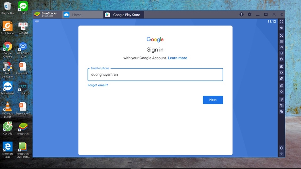 Đăng nhập tài khoản Google