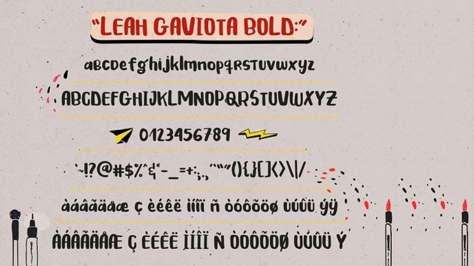 Font chữ Canva Leah Gaviota