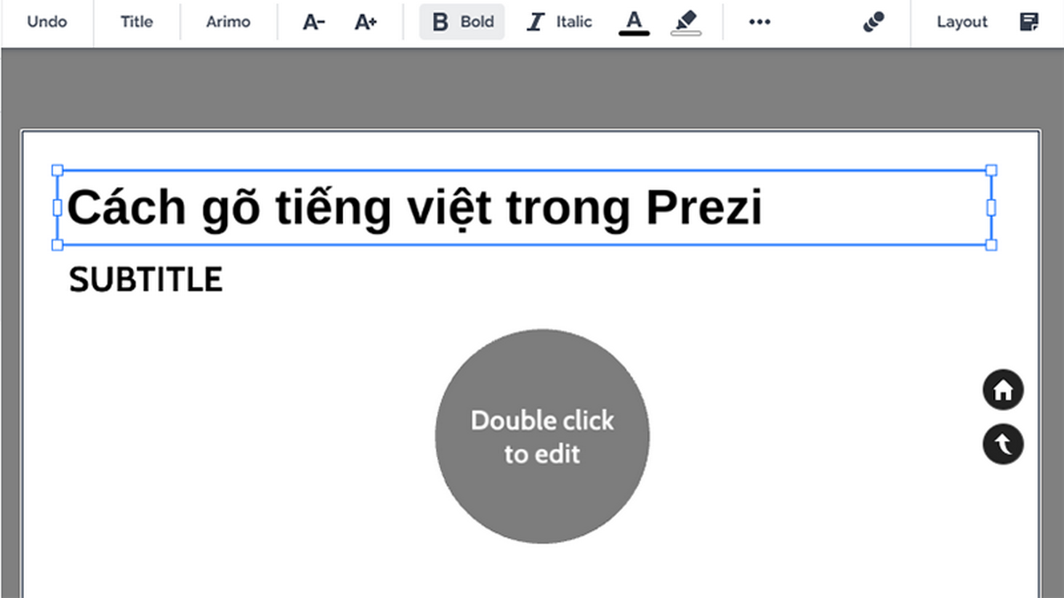 gõ tiếng Việt trong Prezi - hình 10
