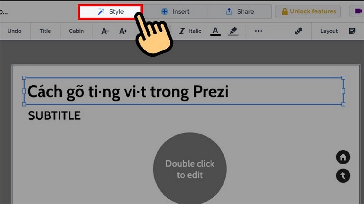 gõ tiếng Việt trong Prezi - hình 16