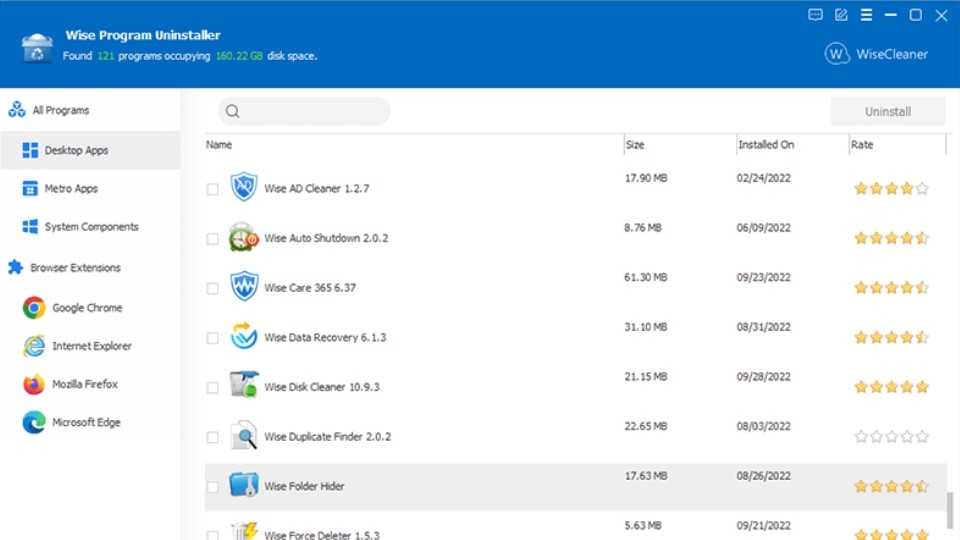Wise Program Uninstaller