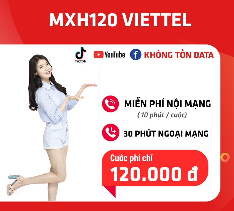 gói xem YouTube, TikTok Viettel 5