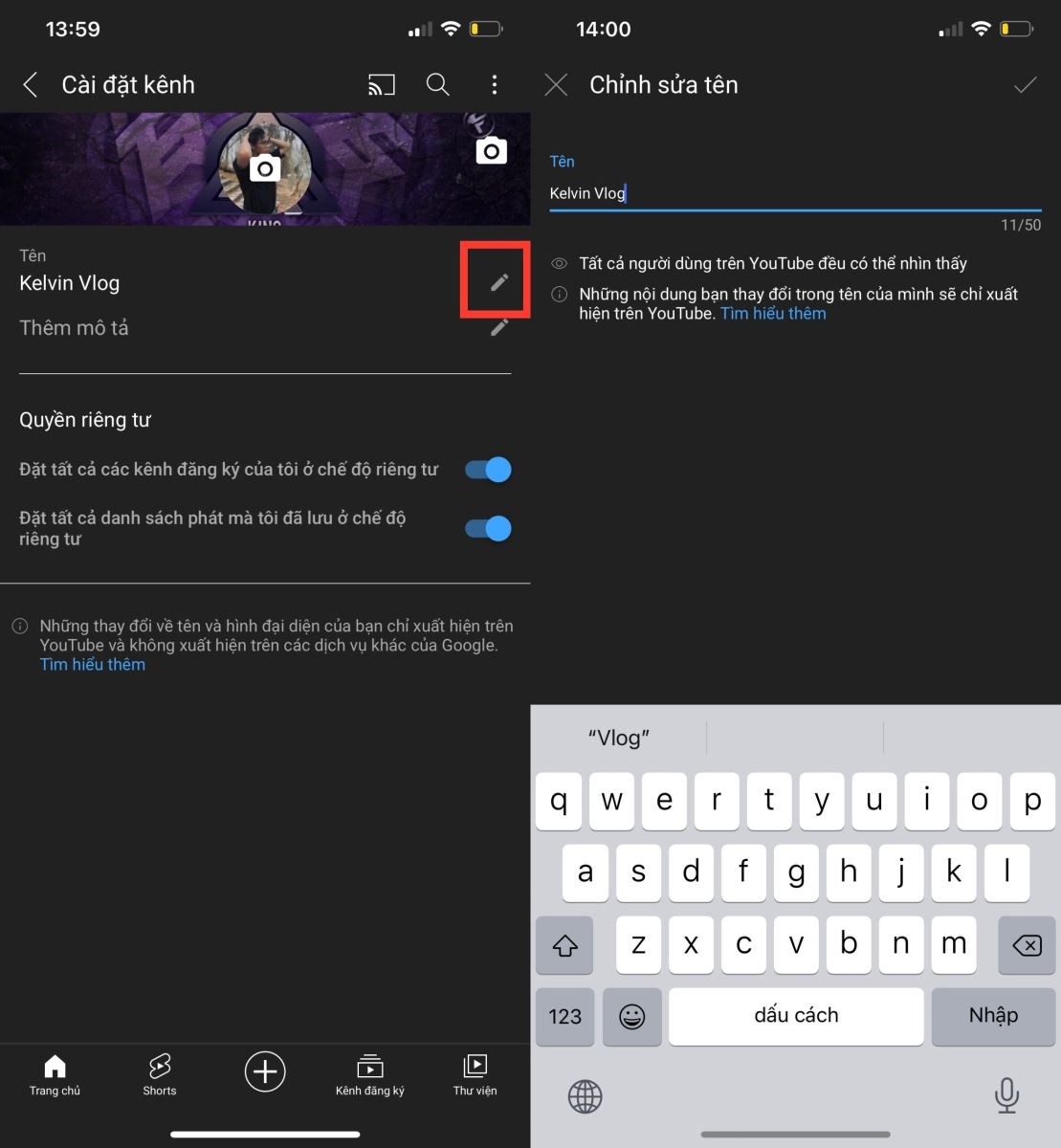 Cách đổi tên kênh Youtube trên máy tính siêu đơn giản, nhanh chóng, thành công ngay lần đầu 7