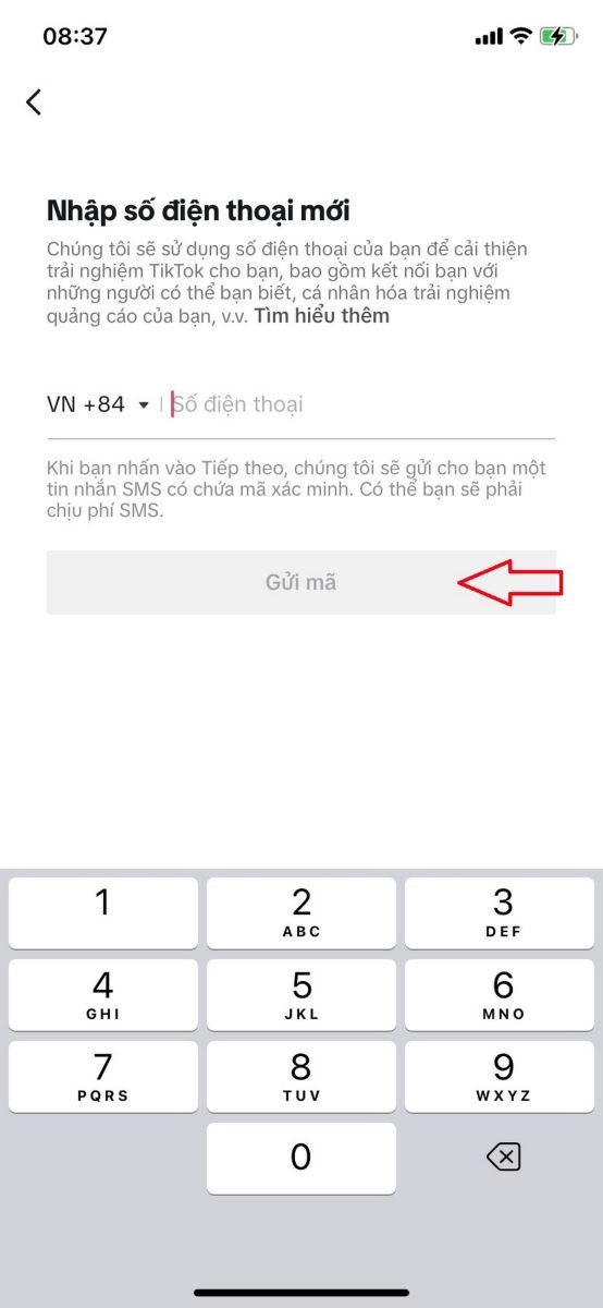 cách đổi số điện thoại trên TikTok - hình 8