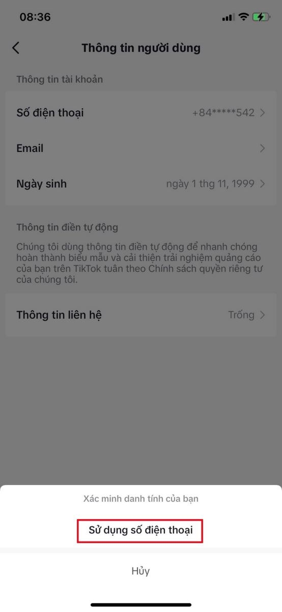 cách đổi số điện thoại trên TikTok - hình 9