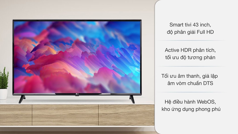Smart Tivi LG 43LM5750 sở hữu rất nhiều công nghệ nổi bật