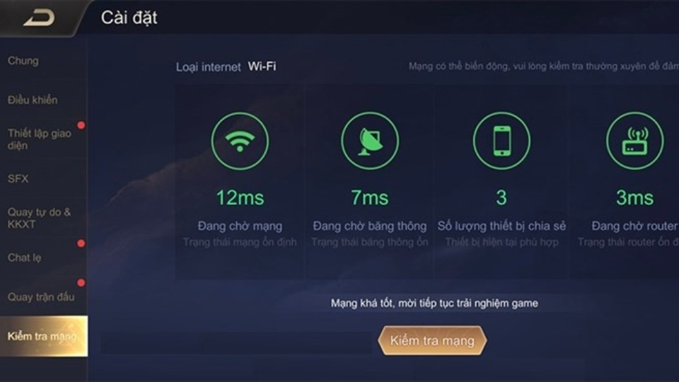 Sử dụng máy chủ quốc gia
