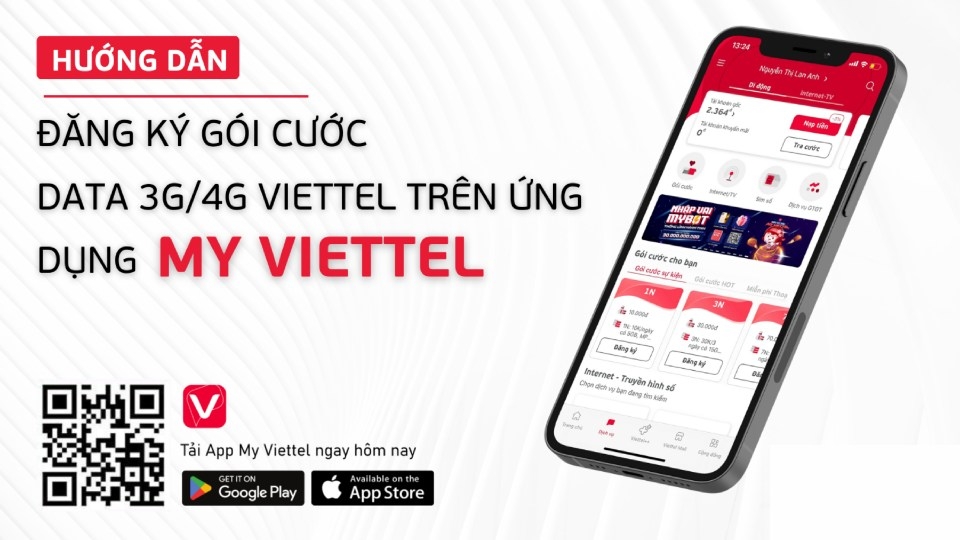 Đăng ký qua ứng dụng My Viettel