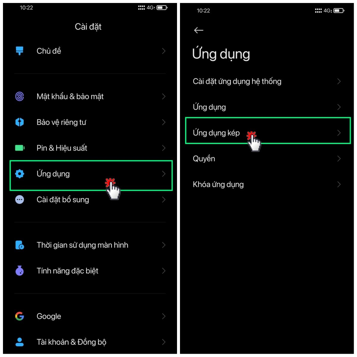 ứng dụng kép xiaomi 2
