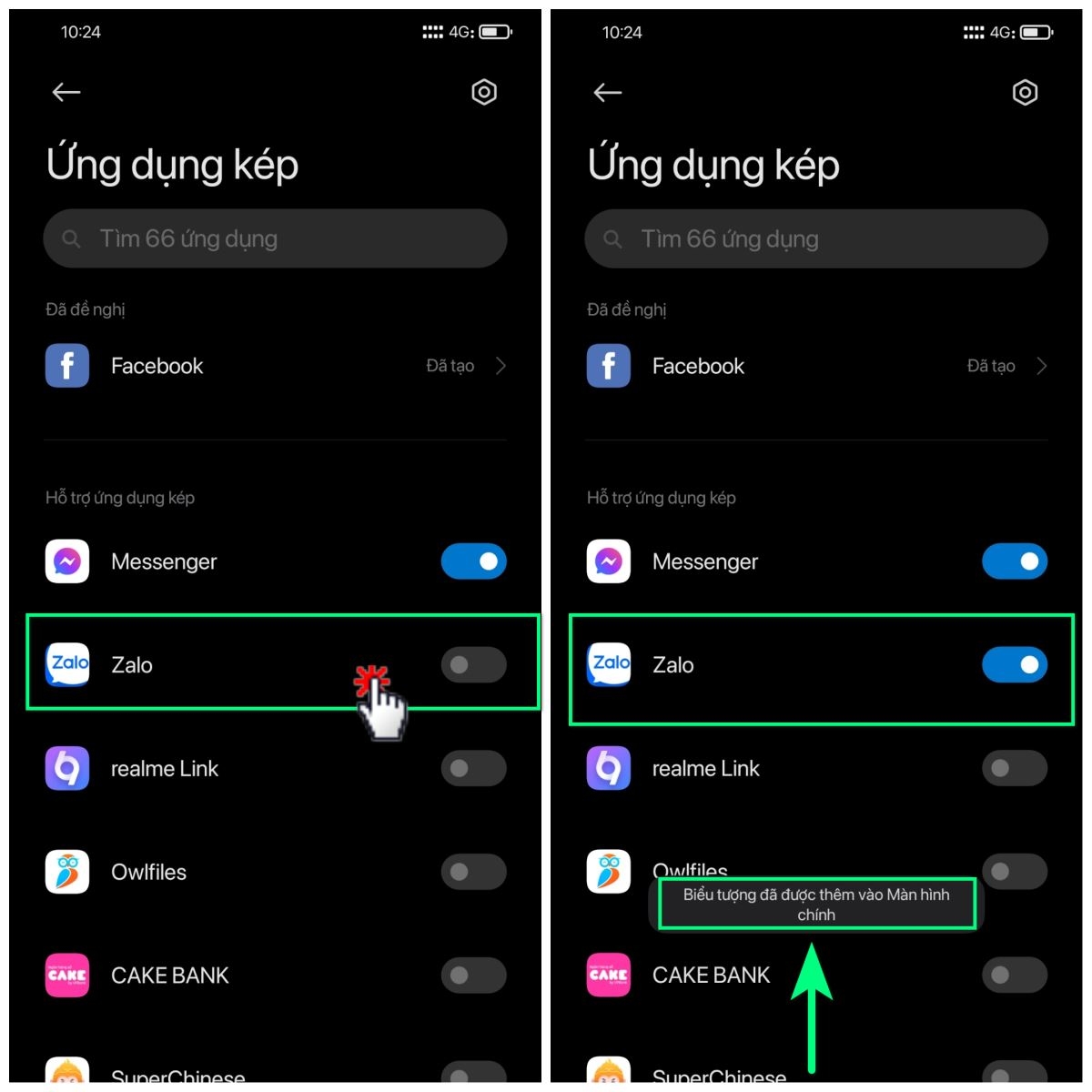 ứng dụng kép xiaomi 3