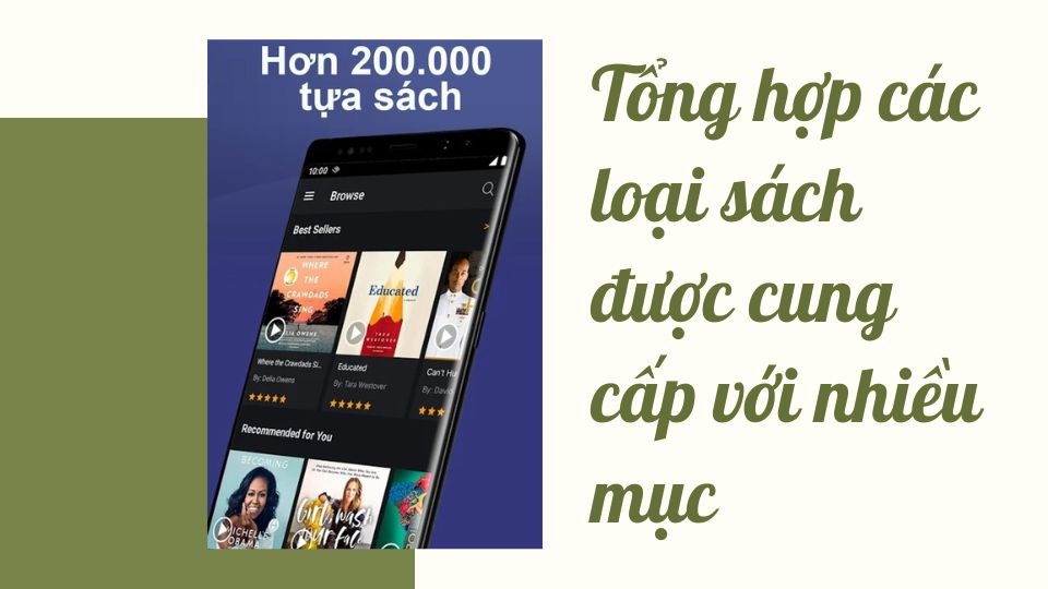 Tổng hợp các loại sách được cung cấp với nhiều mục