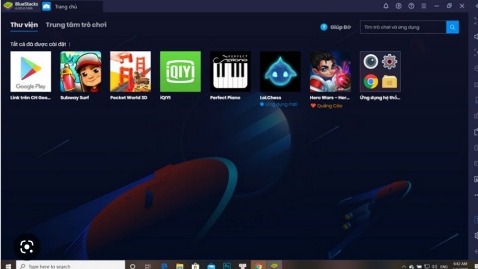 Sử dụng phần mềm giả lập hỗ trợ