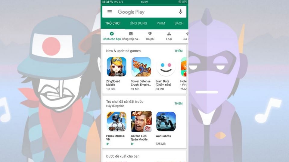 Thao tác cài đặt game rất đơn giản