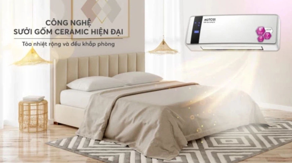 Máy sưởi điều hòa ceramic Mutosi MCH-2000
