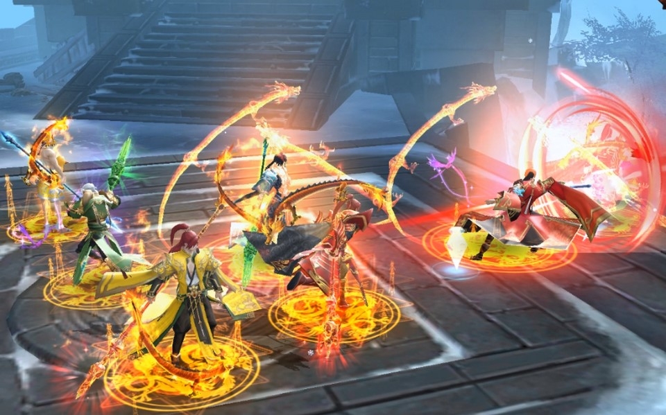 Cảnh chiến đấu trong game