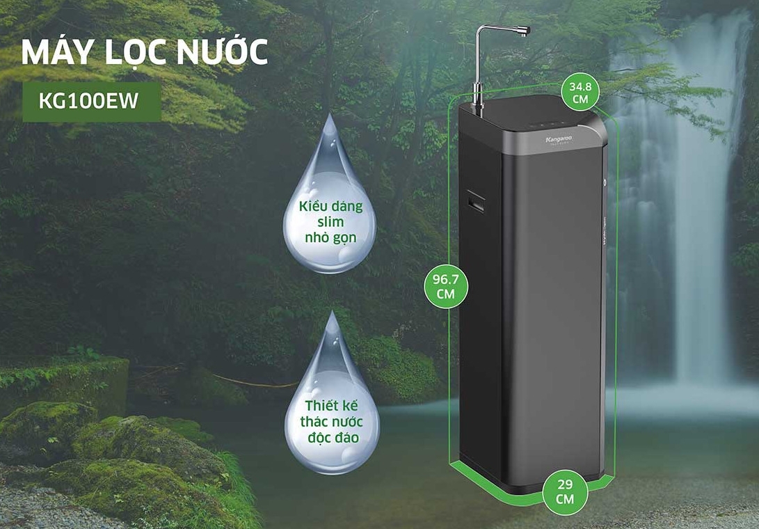 Máy lọc nước Kangaroo sử dụng công nghệ bổ sung lõi Hydrogen Alkaline