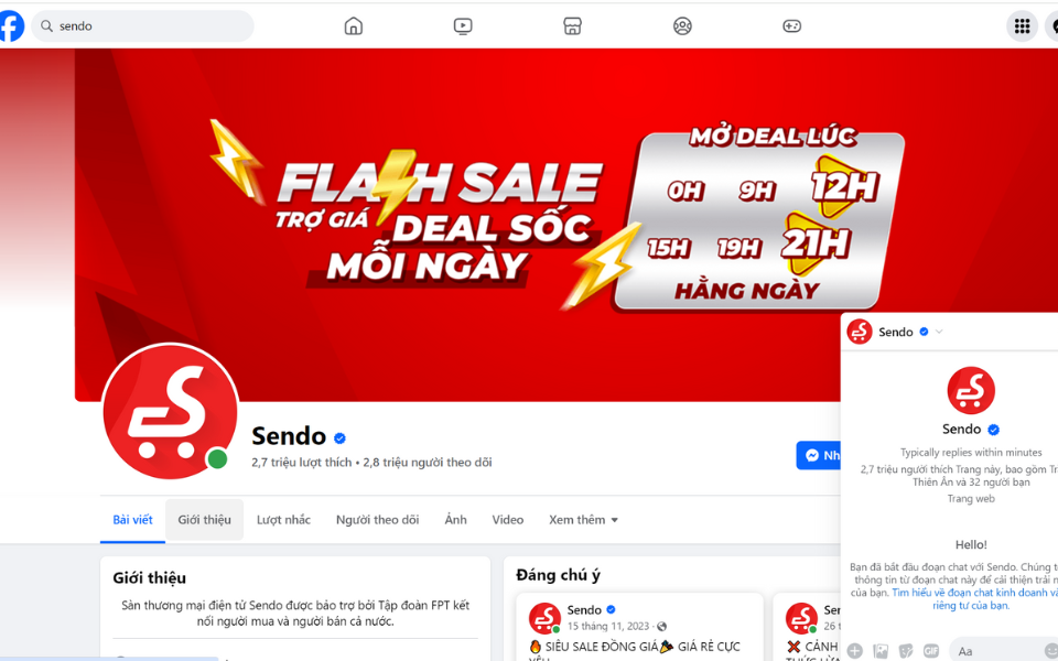 Liên hệ hỗ trợ qua facebook