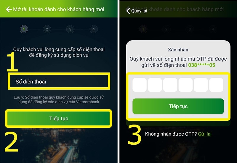 đăng ký tài khoản vietcombank hình 8.1
