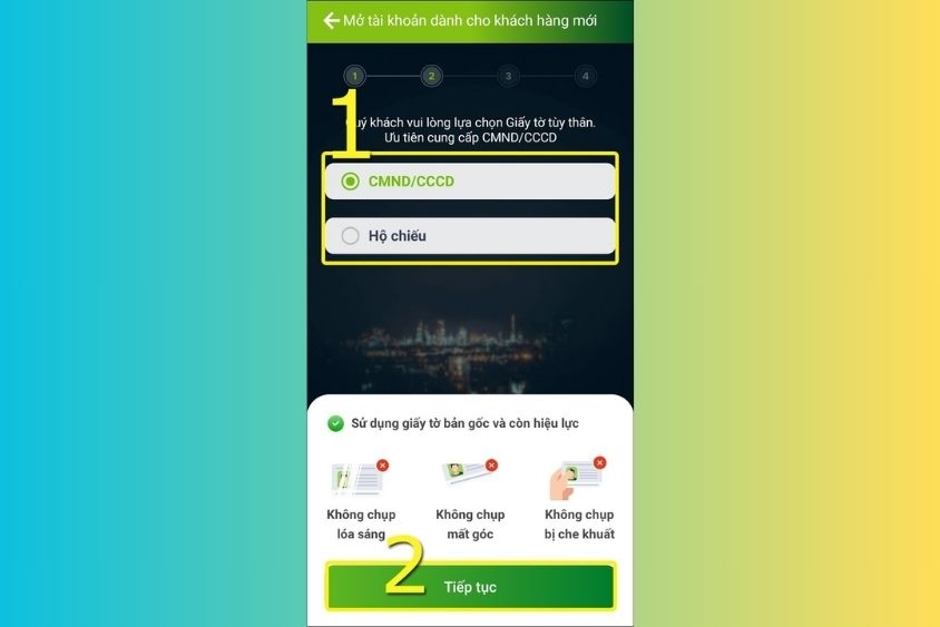 đăng ký tài khoản vietcombank hình 8.2