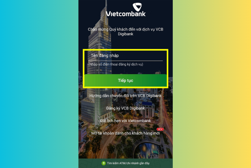 đăng ký tài khoản vietcombank hình 9.2