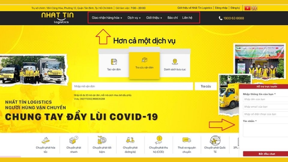 Liên hệ đến website của Nhất Tín