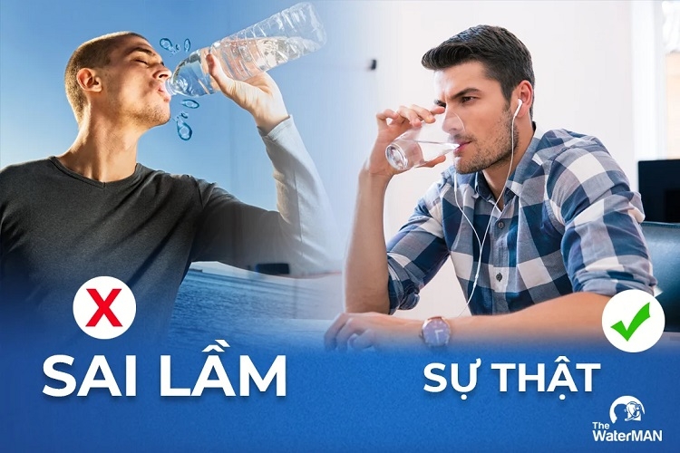 Ngồi uống nước sẽ giúp nước hấp thụ tốt hơn đứng