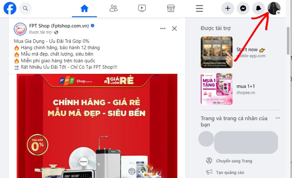 Cách chuyển tài khoản Facebook
