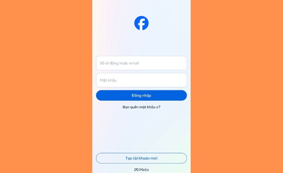 đăng nhập trên Facebook