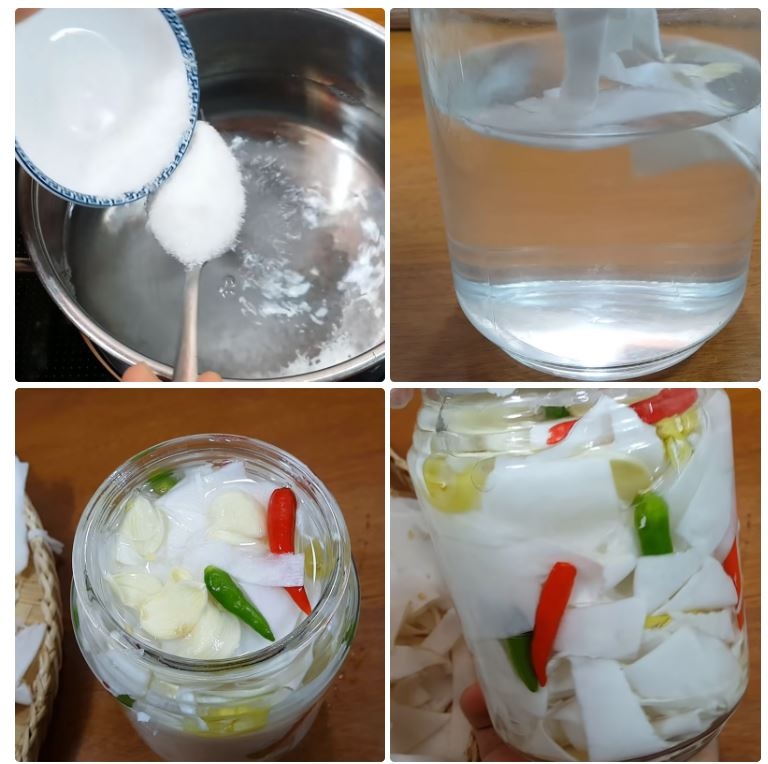 cách ngâm măng tỏi ớt không cần giấm 5