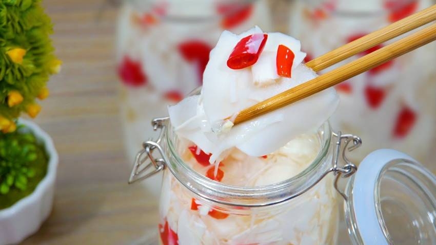 cách ngâm măng tỏi ớt không cần giấm 6
