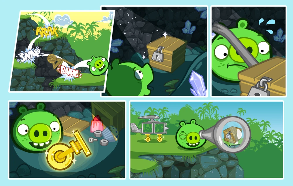 Thiết kế vui nhộn trong Bad Piggies