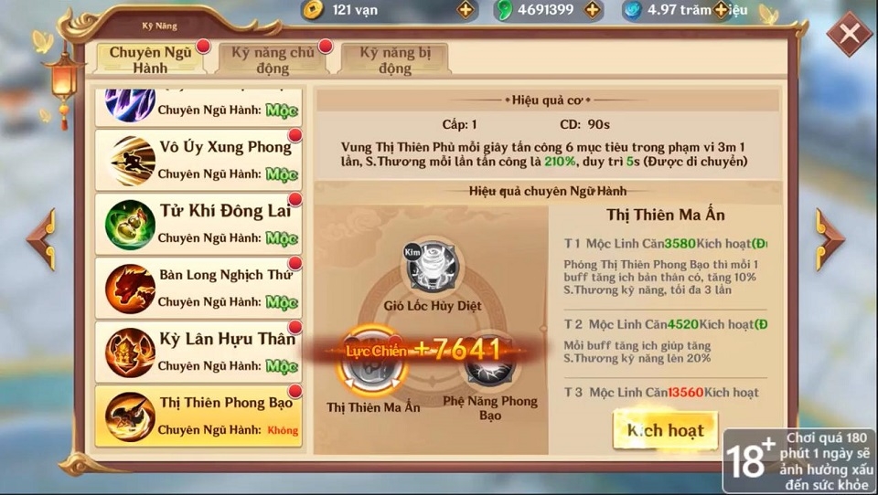 Mở khóa level 20 để nhận thêm các phép phòng thủ và tấn công
