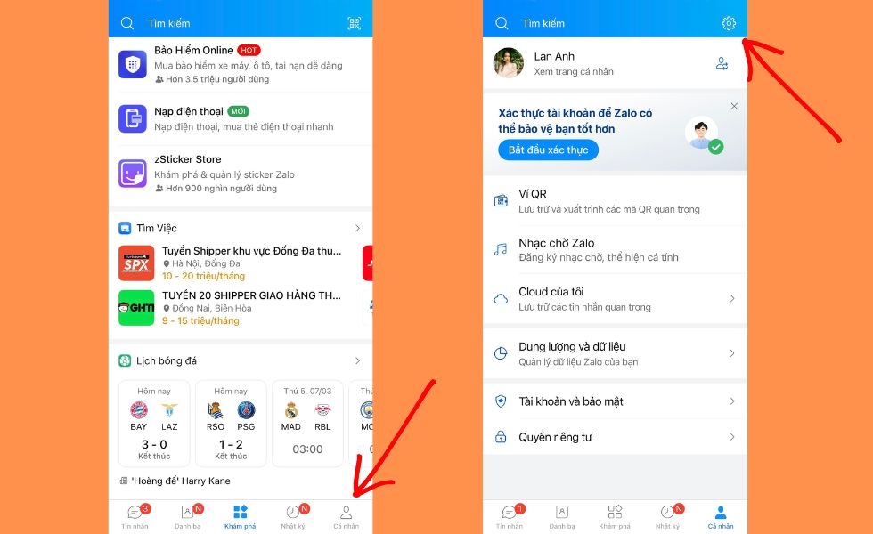 cách cài mật khẩu Zalo điện thoại