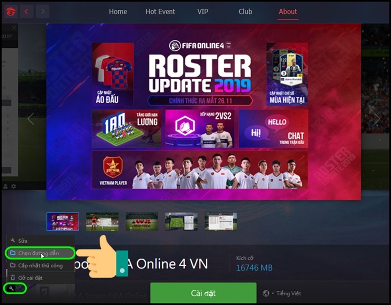 cách tải fifa online 4 hình 9.5