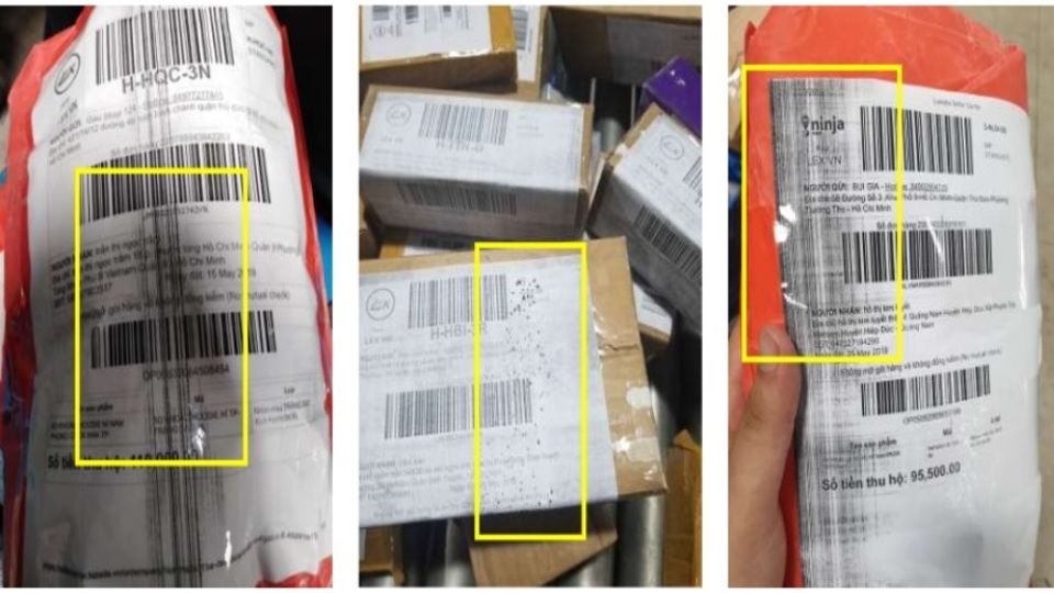 In ấn không rõ ràng gây ra khó khăn trong quá trình xử lý đơn hàng