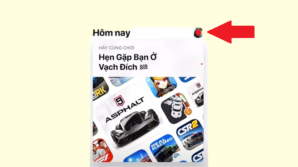 Nhấn vào Avatar của bạn
