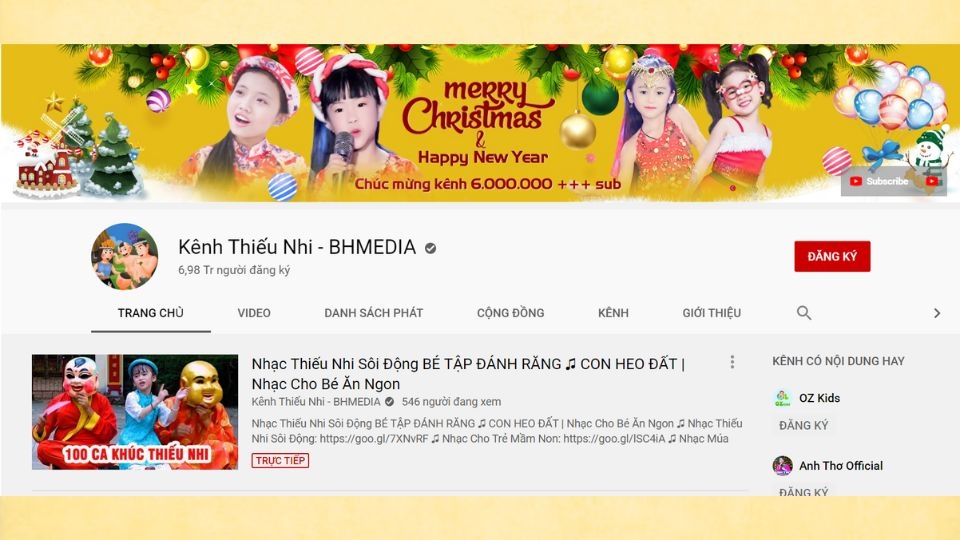 Kênh thiếu nhi BHMEDIA