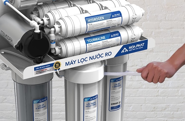 Vị trí lõi lọc số 2 nằm giữa lõi số 1 và 3