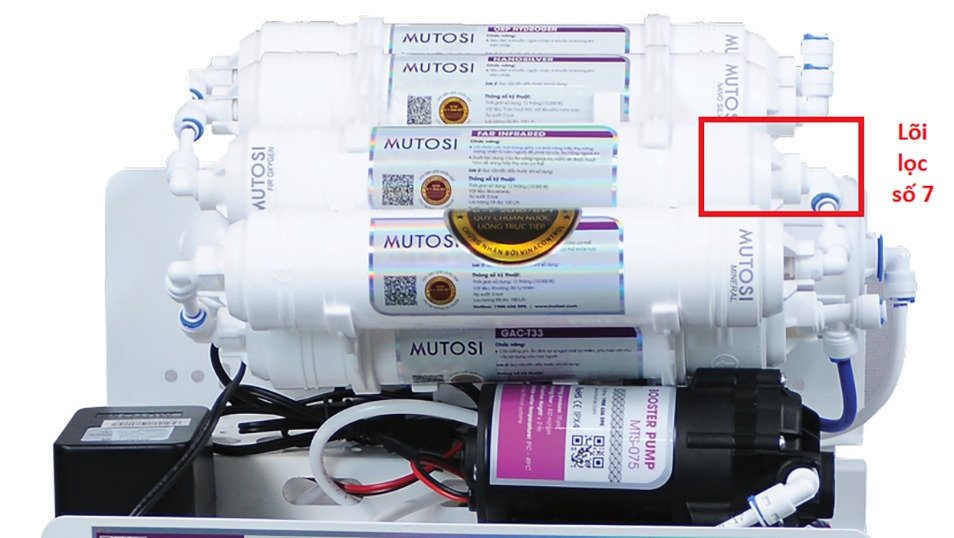 Vị trí lõi lọc số 7