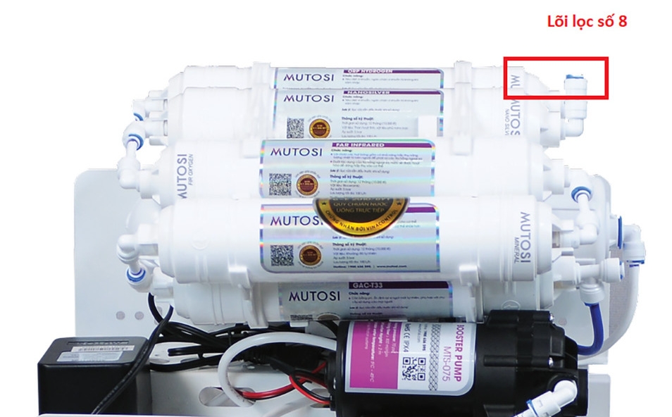 Vị trí lõi lọc số 8
