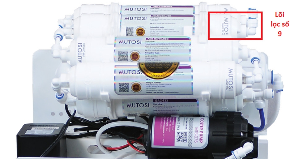 Vị trí lõi lọc số 9