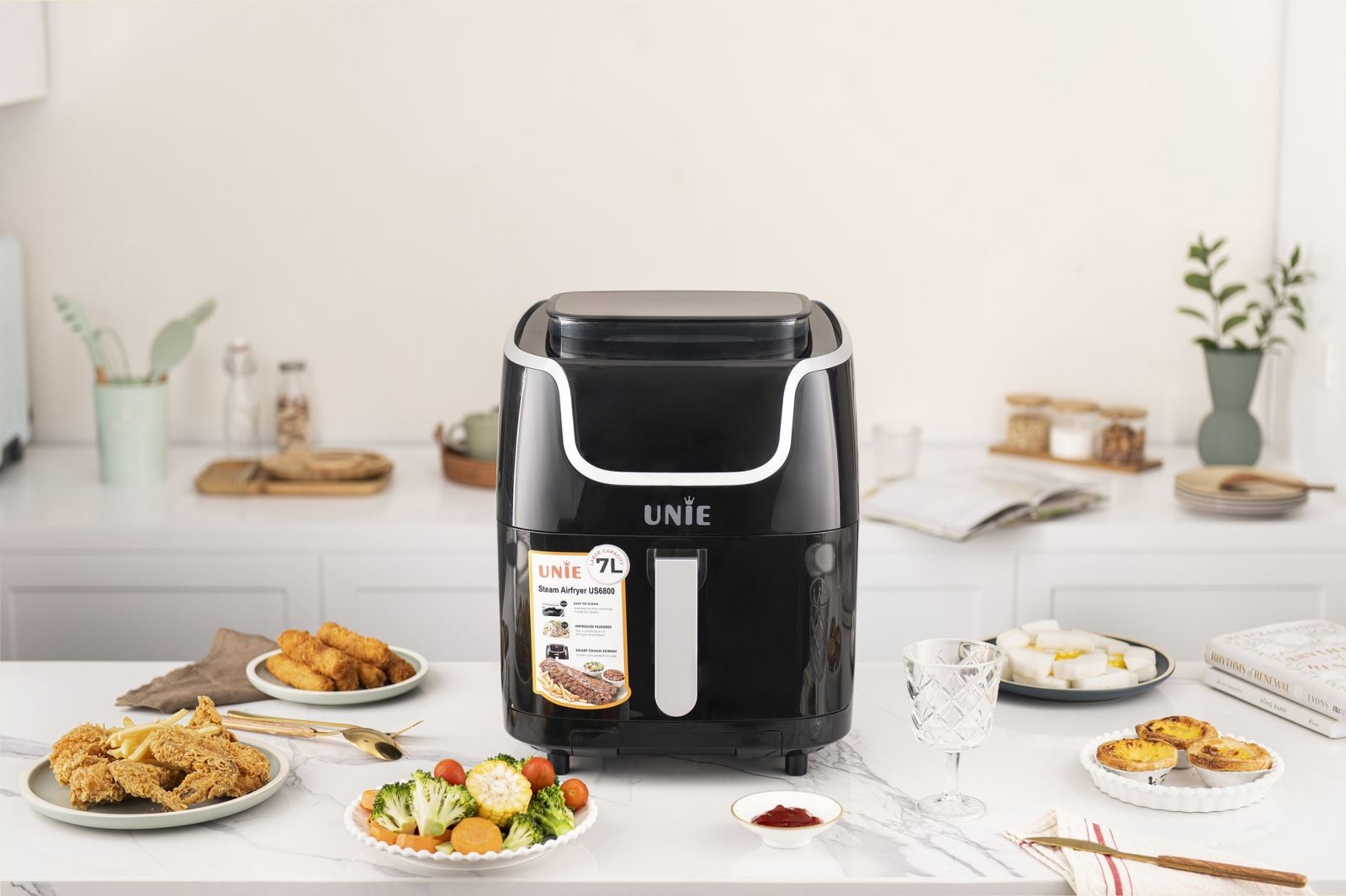 Nồi chiên không dầu có hấp 9