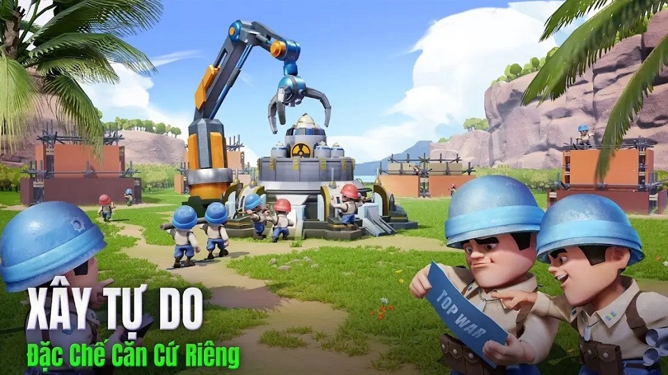 Tự do xây thành trì kiên cố trong game