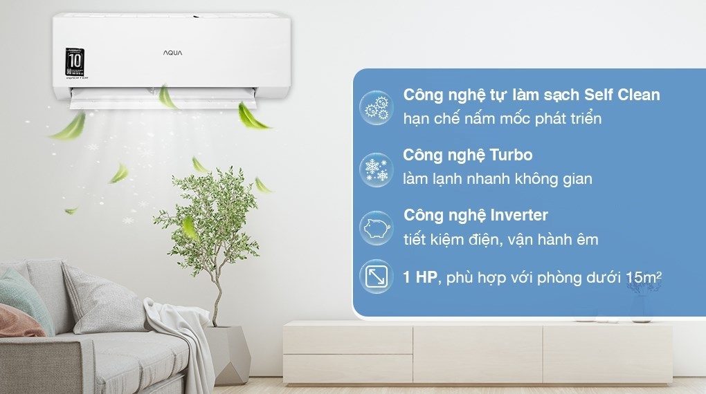 Công suất tiêu thụ điện tối đa trên máy lạnh 10