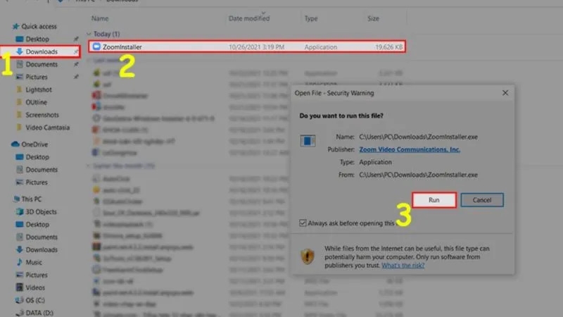 cài đặt zoom trên máy tính hình 7.2