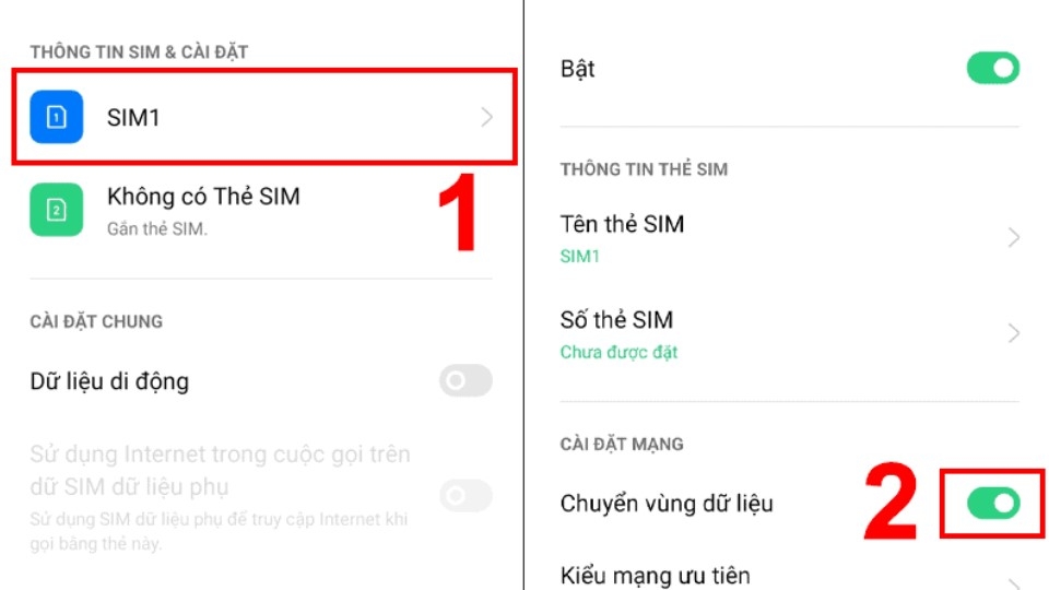 Bước 3: Tại file Cellular Data Usage có chứa 2 mục